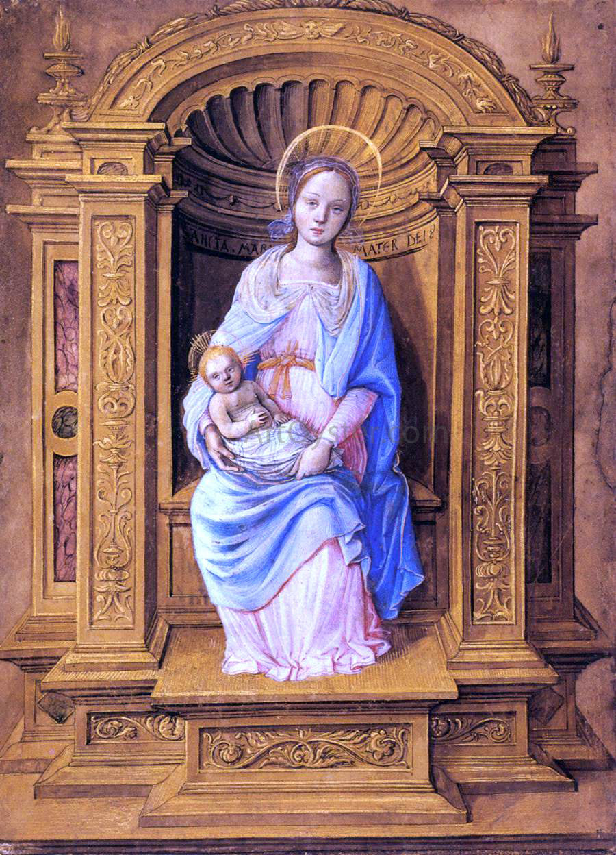 Jean Poyer Virgin and Child - Canvas Print