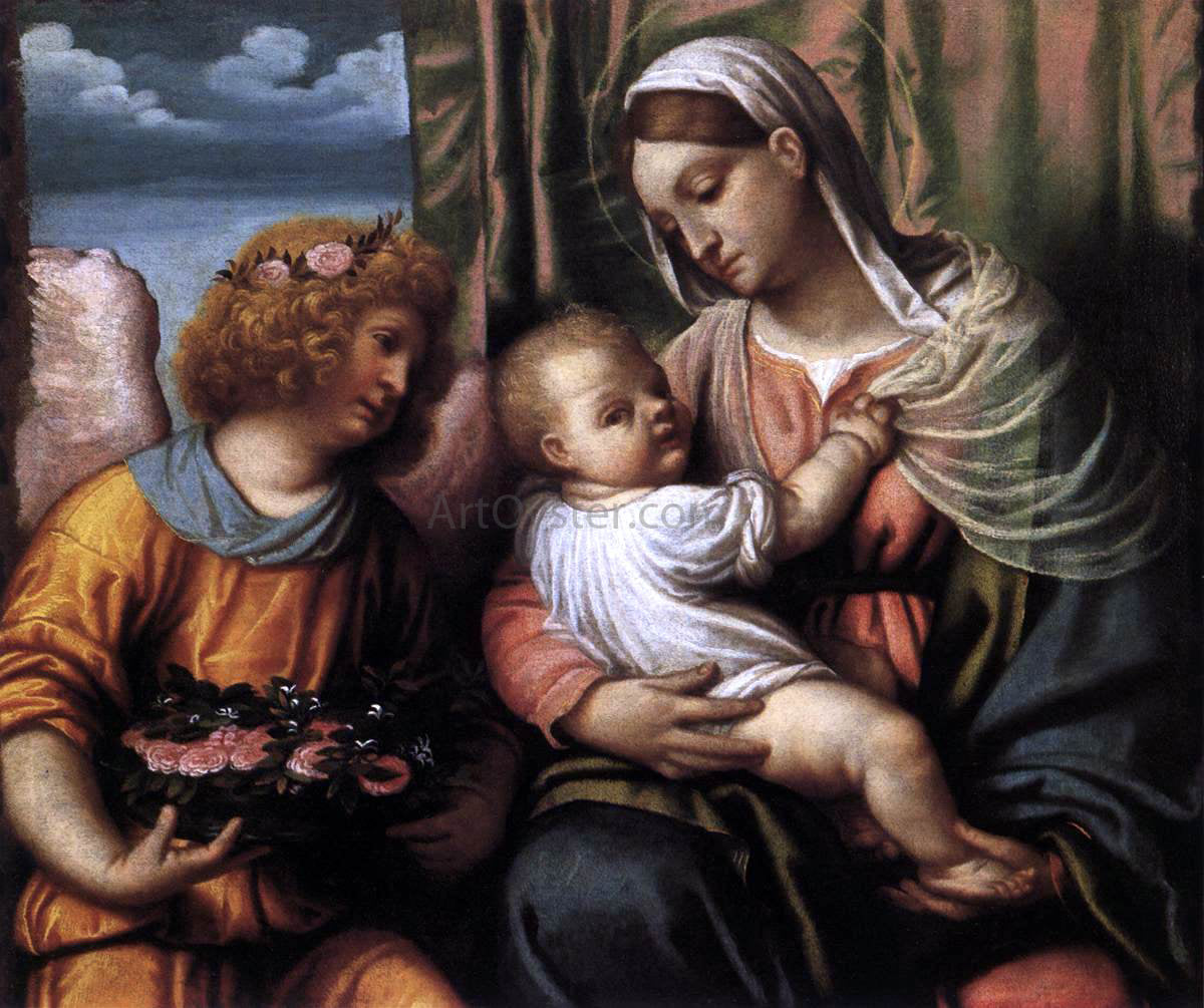 Moretto Da Brescia Virgin and Child - Canvas Print