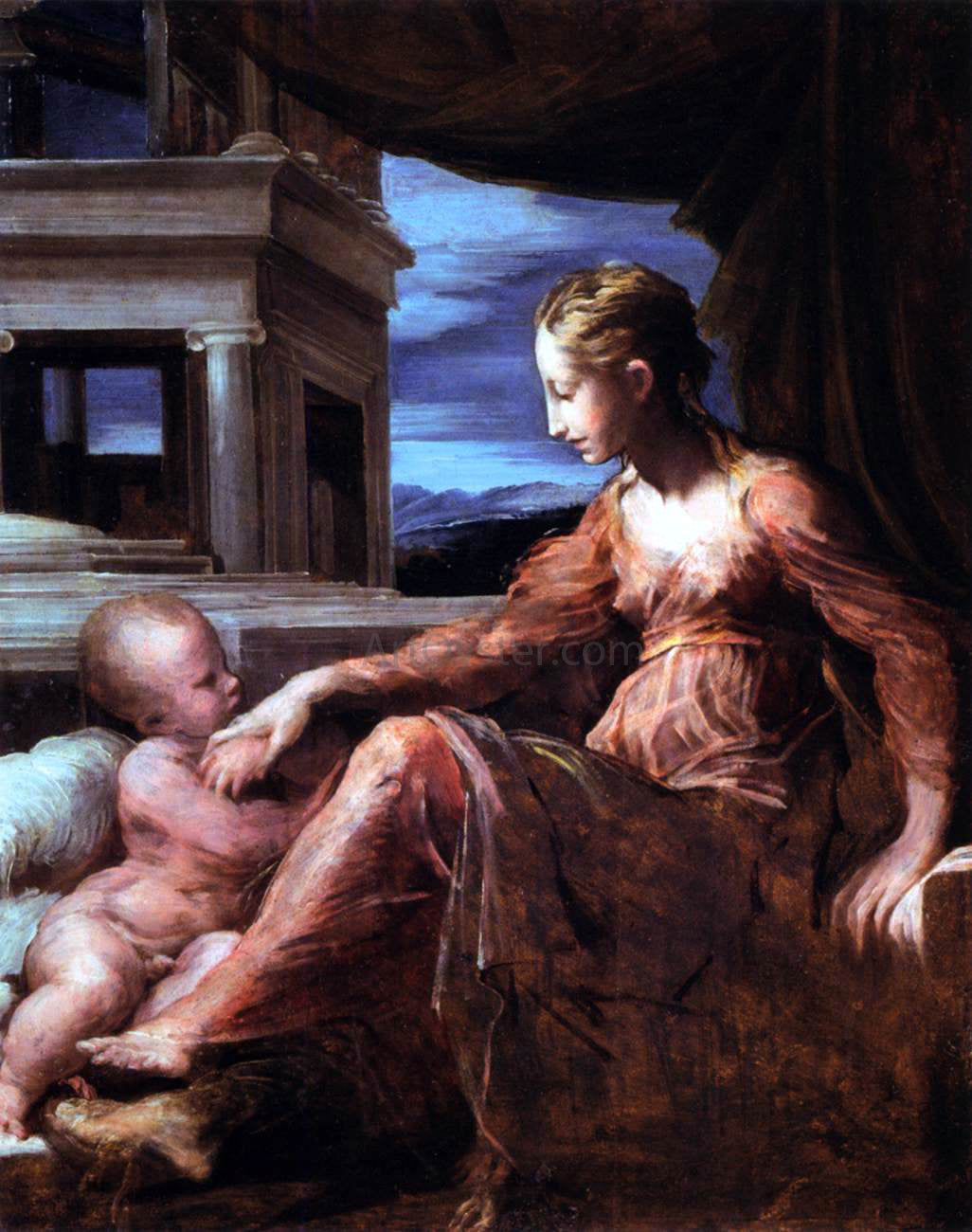 Parmigianino Virgin and Child - Canvas Print