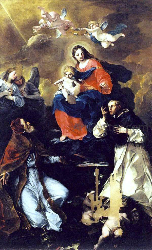 Felice Torelli Virgin and Child with Angels and Saints - Canvas Print