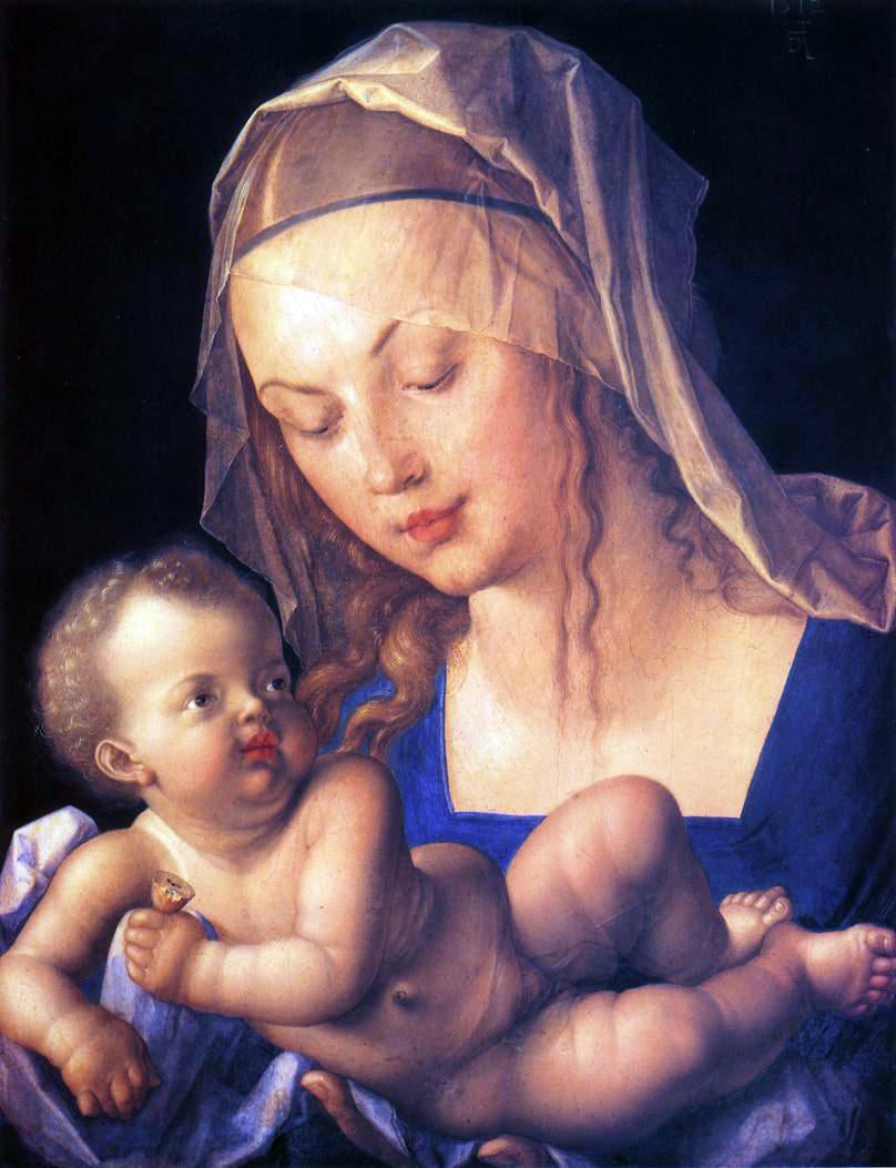 Albrecht Durer Virgin and Child with Half a Pear - Canvas Print