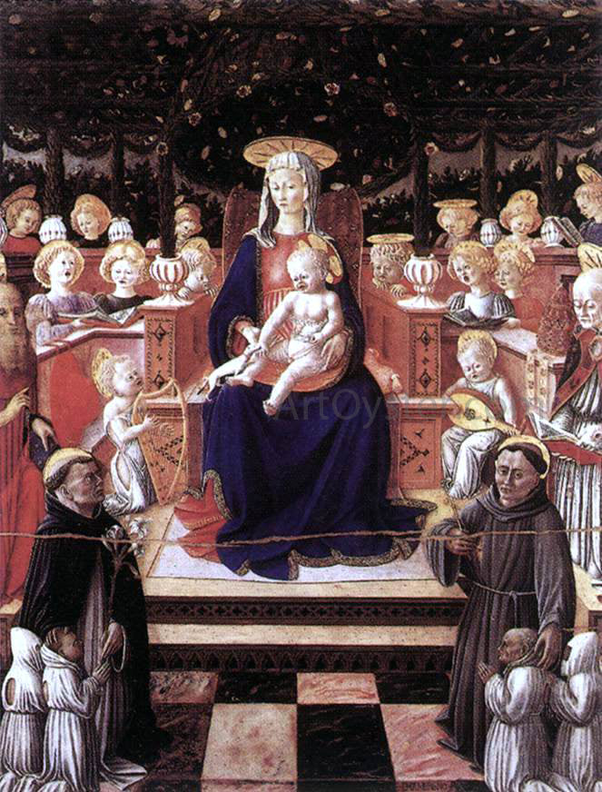 Giovanni Boccati Virgin and Child with Saints - Canvas Print