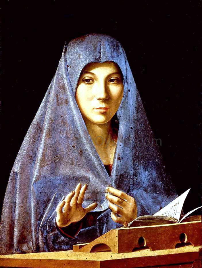 Antonello Da Messina Virgin Annunciate - Canvas Print