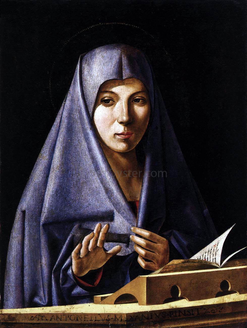 Antonio De Saliba Virgin Annunciate - Canvas Print