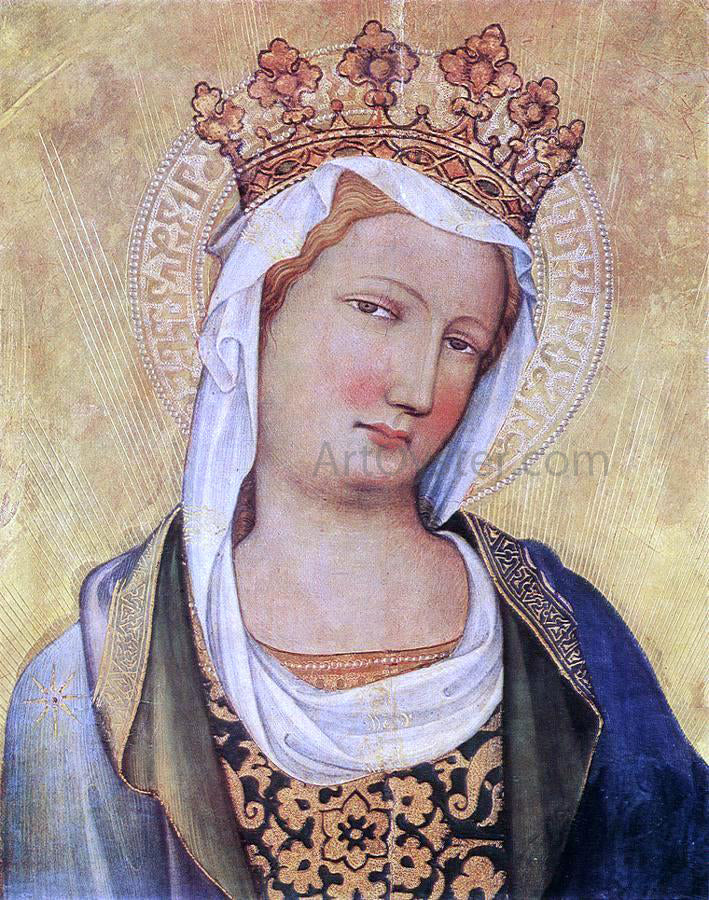 Master bambino Vispo Virgin Mary - Canvas Print
