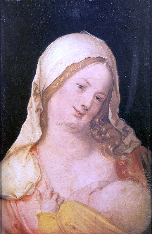 Albrecht Durer Virgin Suckling the Child - Canvas Print
