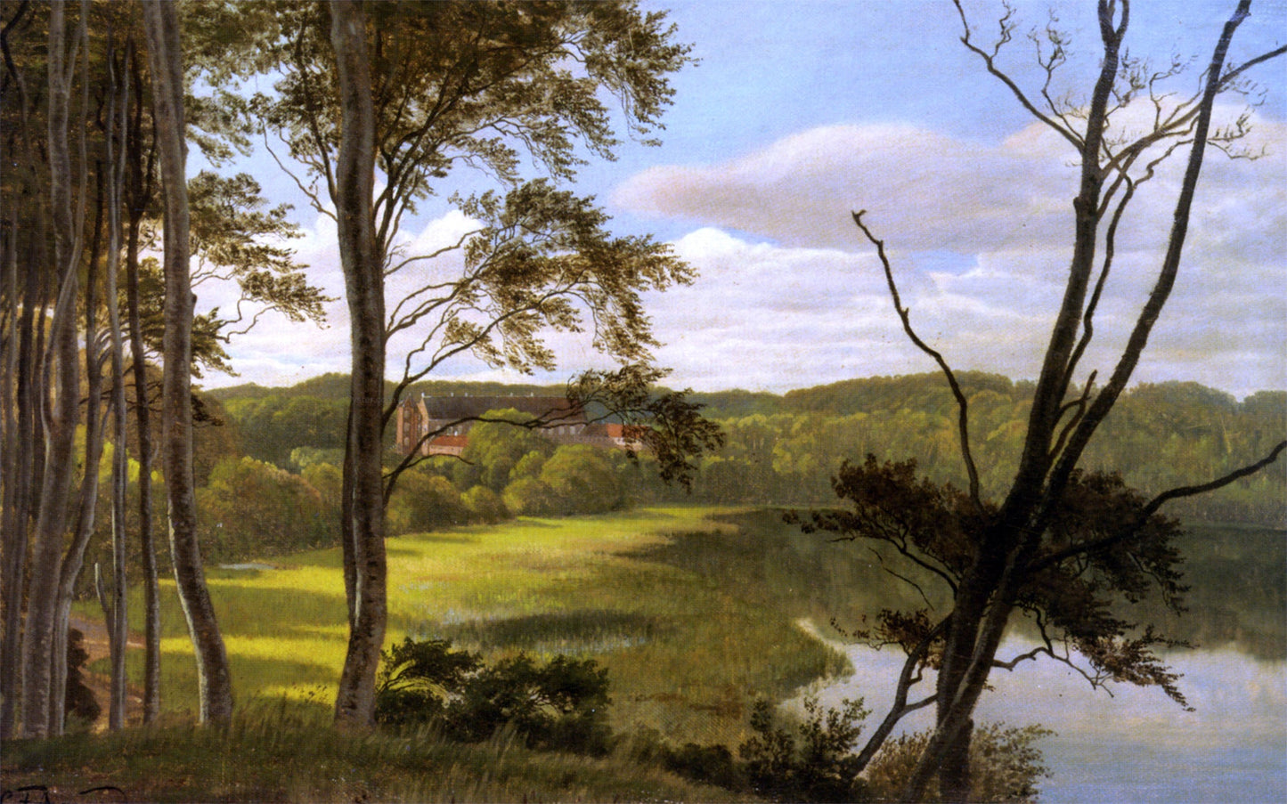 Carl Fredrik Aagard Visborg Gaard - Canvas Print