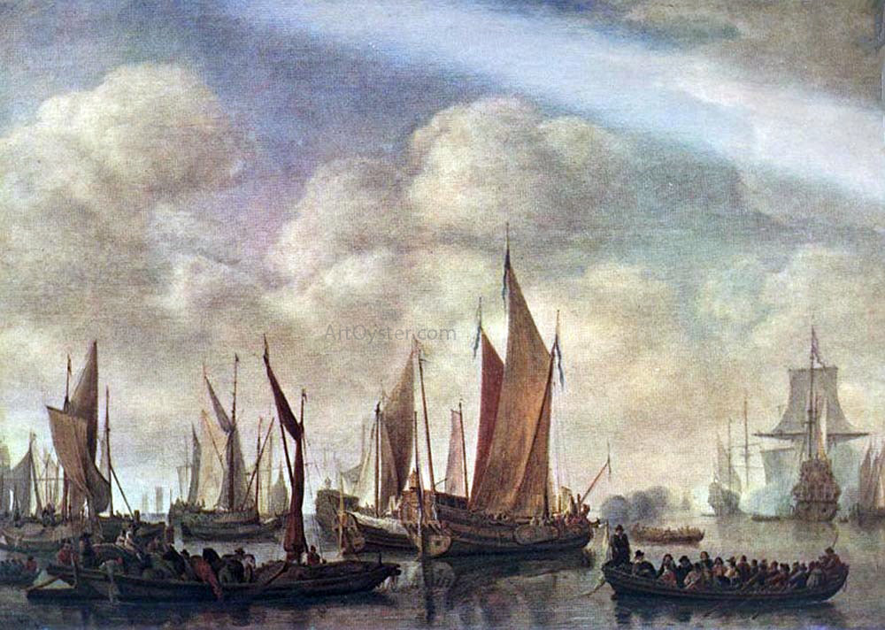 Simon De Vlieger Visit of Frederick Hendriks II to Dordrecht in 1646 - Canvas Print