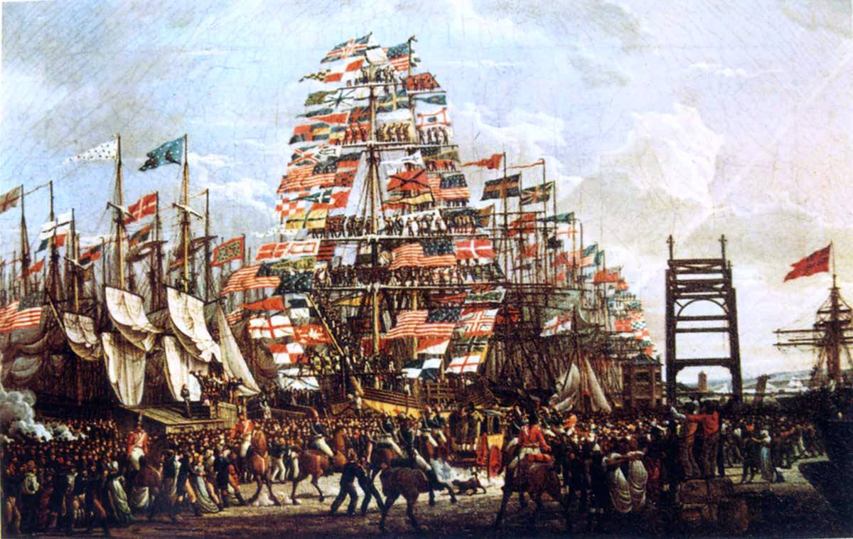 Robert Salmon Visit of the Prince of Wales to Liverpool, 18 September, 1806 - Canvas Print