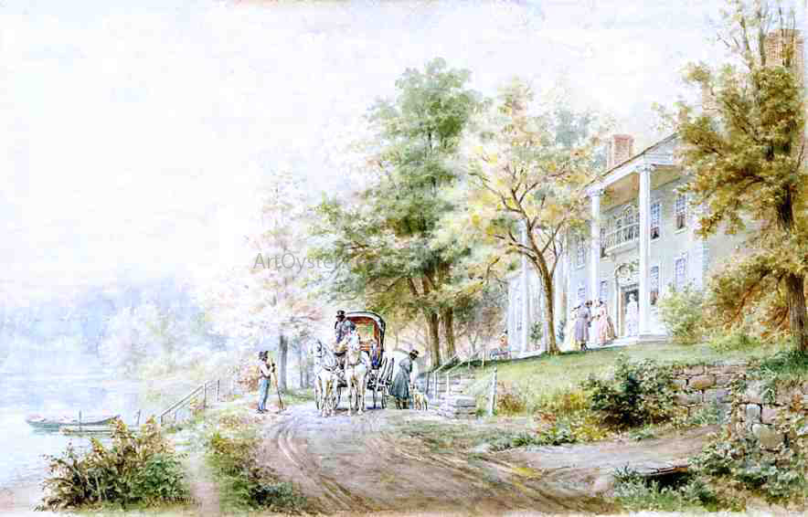Edward Lamson Henry Visit to the Plantation - Canvas Print
