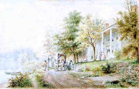 Edward Lamson Henry Visit to the Plantation - Canvas Print