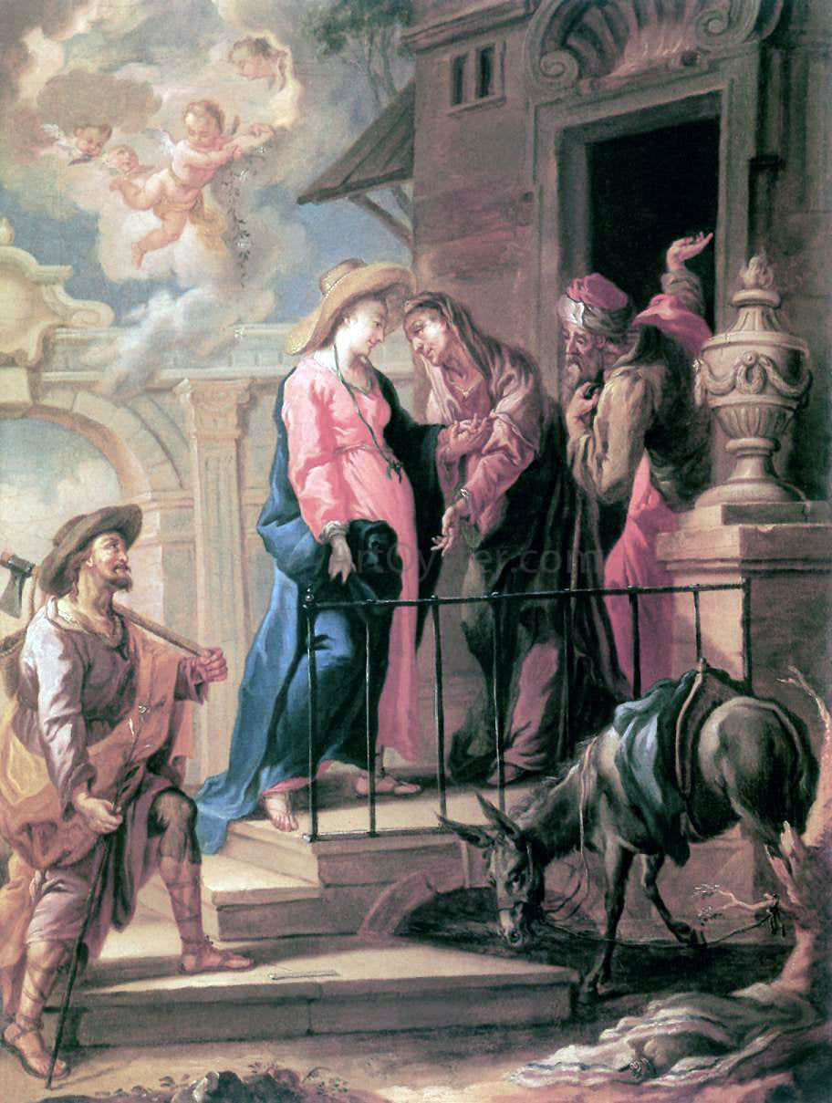 Michelangelo Unterberger Visitation - Canvas Print