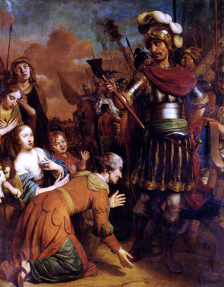 Gerbrand Van den Eeckhout Volumnia Pleading With Her Son Coriolanus To Spare Rome - Canvas Print