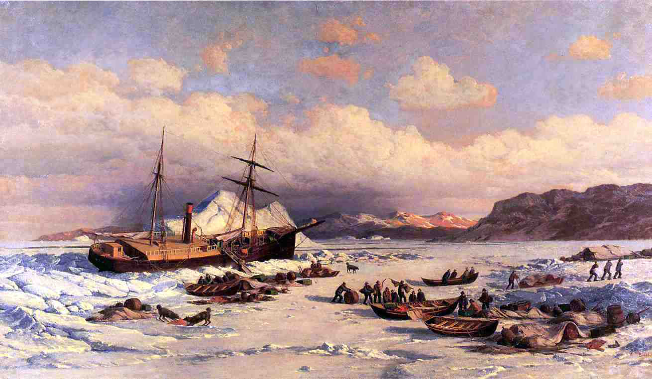 William Bradford Voyage - Canvas Print