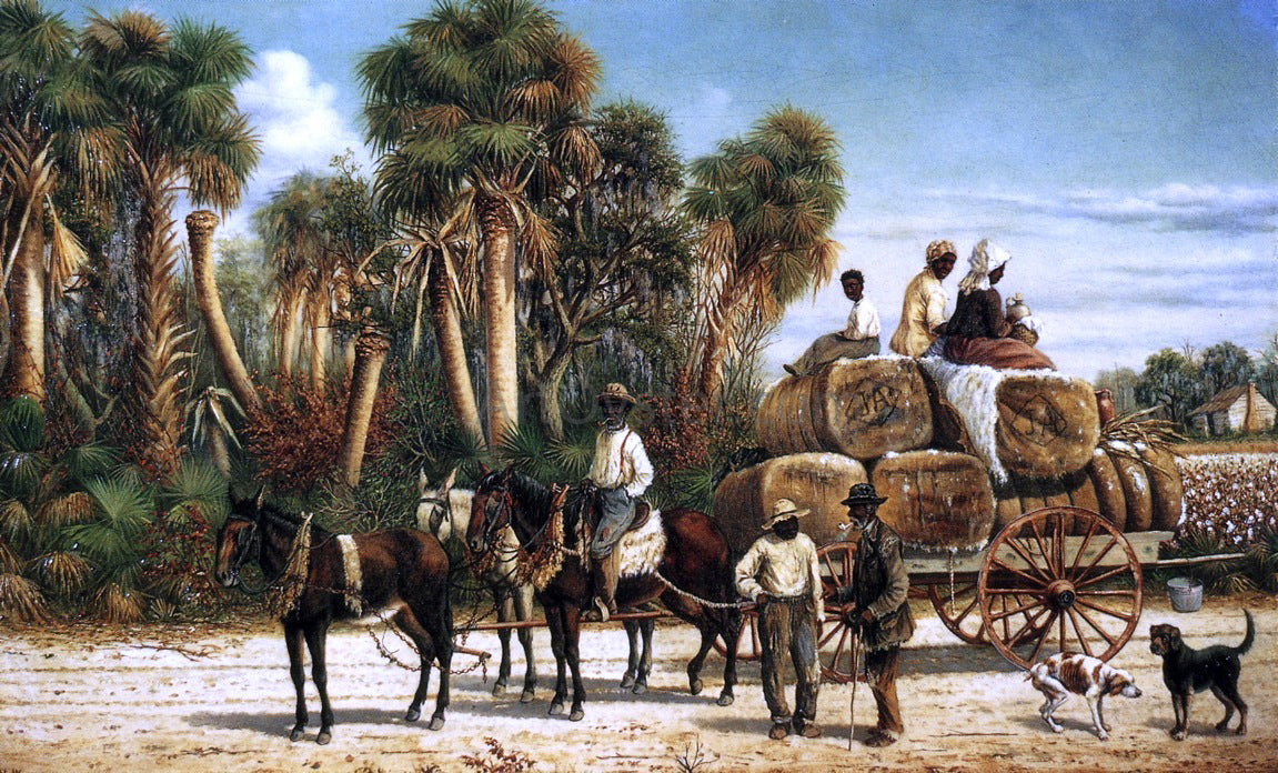 William Aiken Walker Wagonload of Cotton - Canvas Print