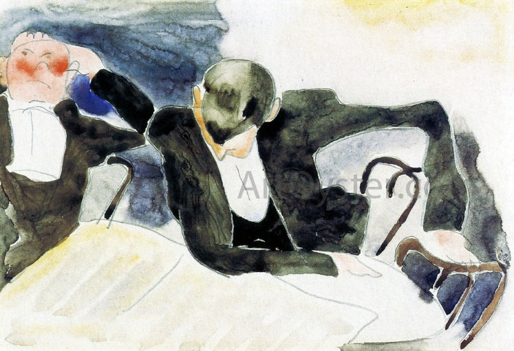 Charles Demuth Waiters at the Brevoort - Canvas Print