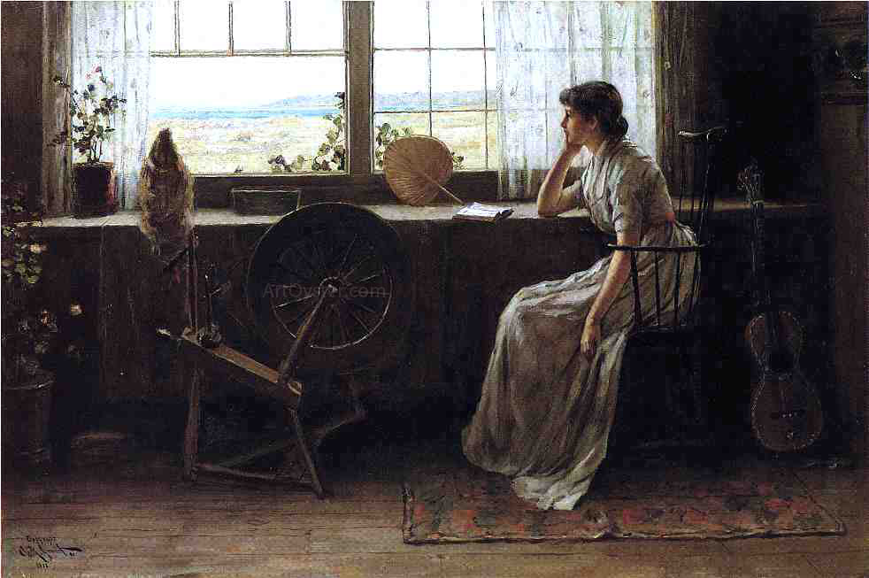 Clement Rollins Grant Waiting - Canvas Print
