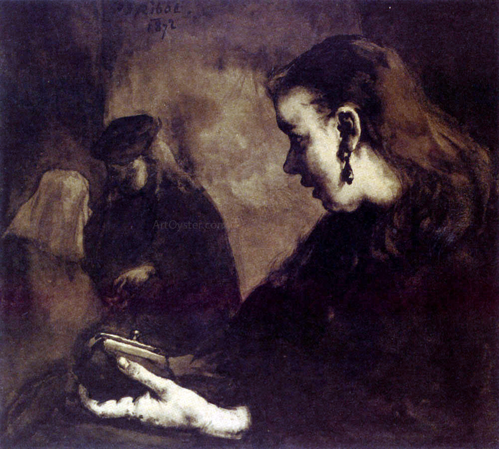 Germain Clement Ribot Waiting for Business - Canvas Print