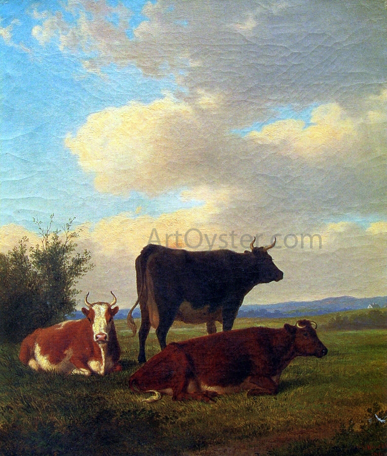 Thomas Hewes Hinckley Waiting for the Milkmaid - Canvas Print