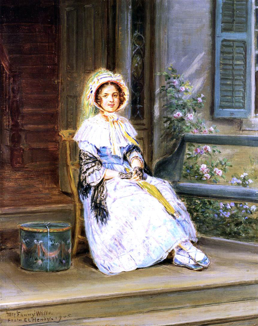 Edward Lamson Henry Waiting for the Stagecoach - Canvas Print