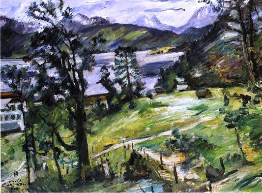 Lovis Corinth Walchensee Landscape with a Larch - Canvas Print