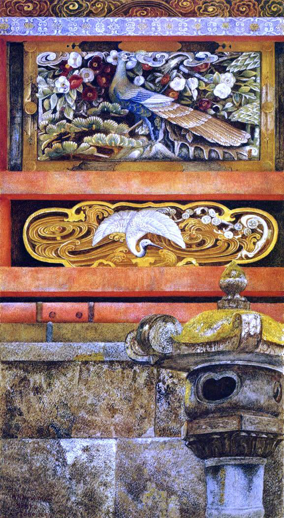 Henry Roderick Newman Wall Enclosing the Mausoleum of Ieyasu at Nikko - Canvas Print