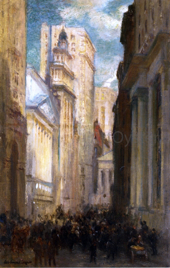 Colin Campbell Cooper Wall Street - Canvas Print
