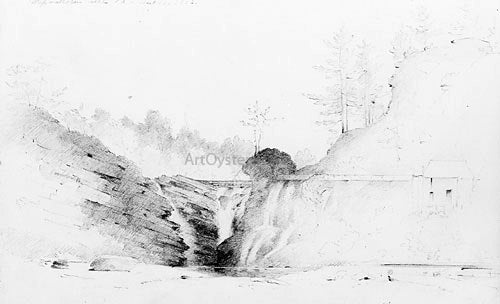 Thomas Addison Richards Wapwallopen Creek, Pennsylvania - Canvas Print