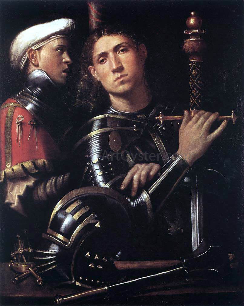 Paolo Moranda Cavazzola Warrior with Equerry - Canvas Print