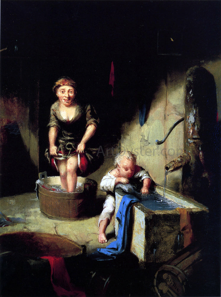 David Gilmore Blythe Wash Day - Canvas Print