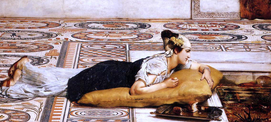 Sir Lawrence Alma-Tadema Water Pets - Canvas Print