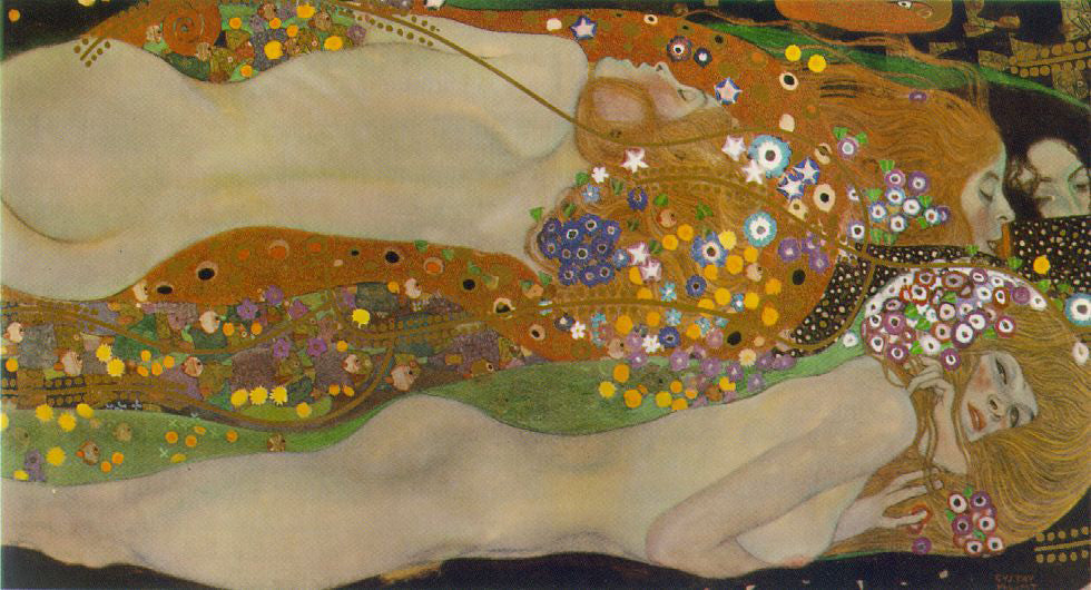 Gustav Klimt Water Serpents II - Canvas Print