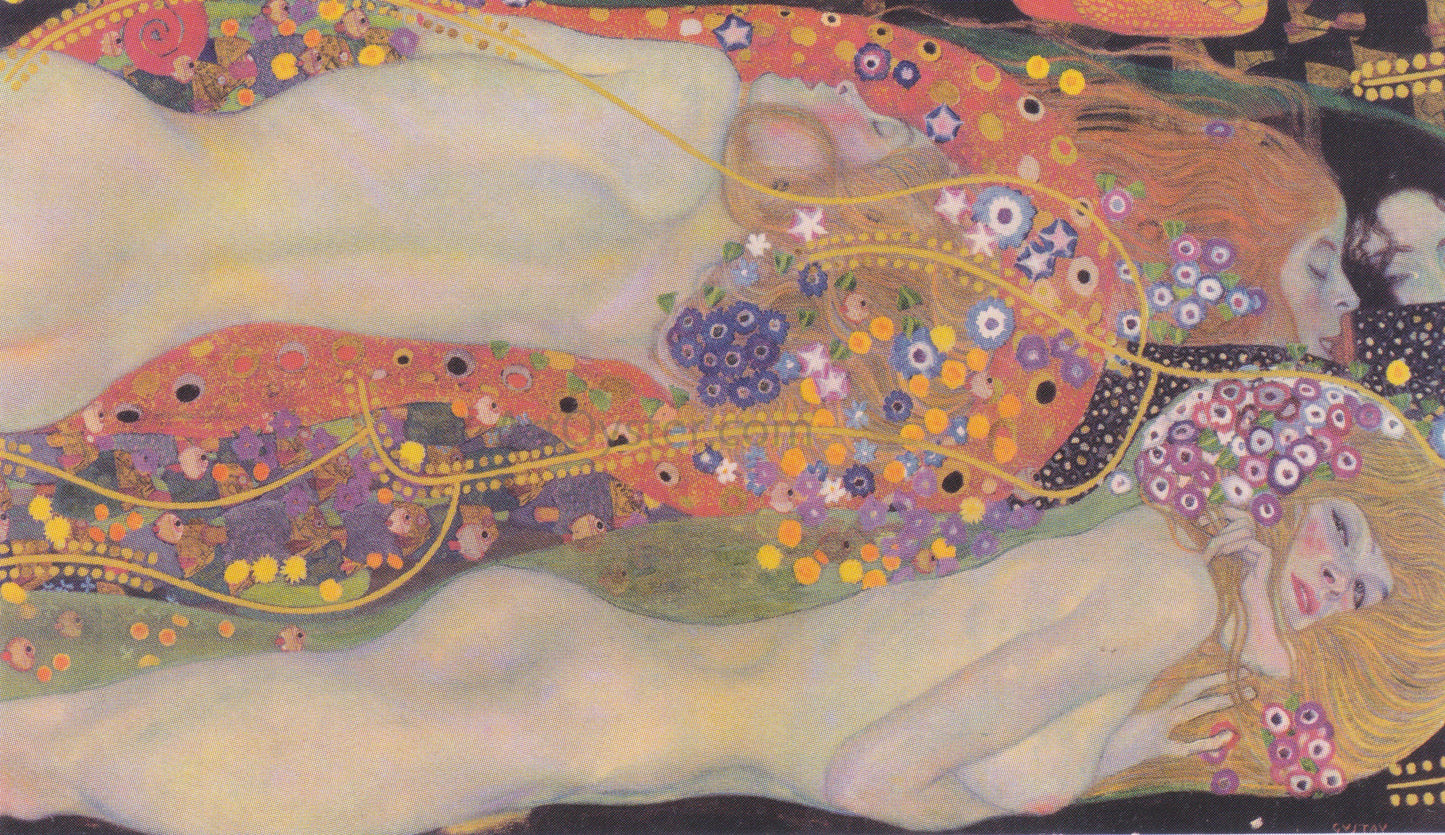 Gustav Klimt Watersnakes II - Canvas Print