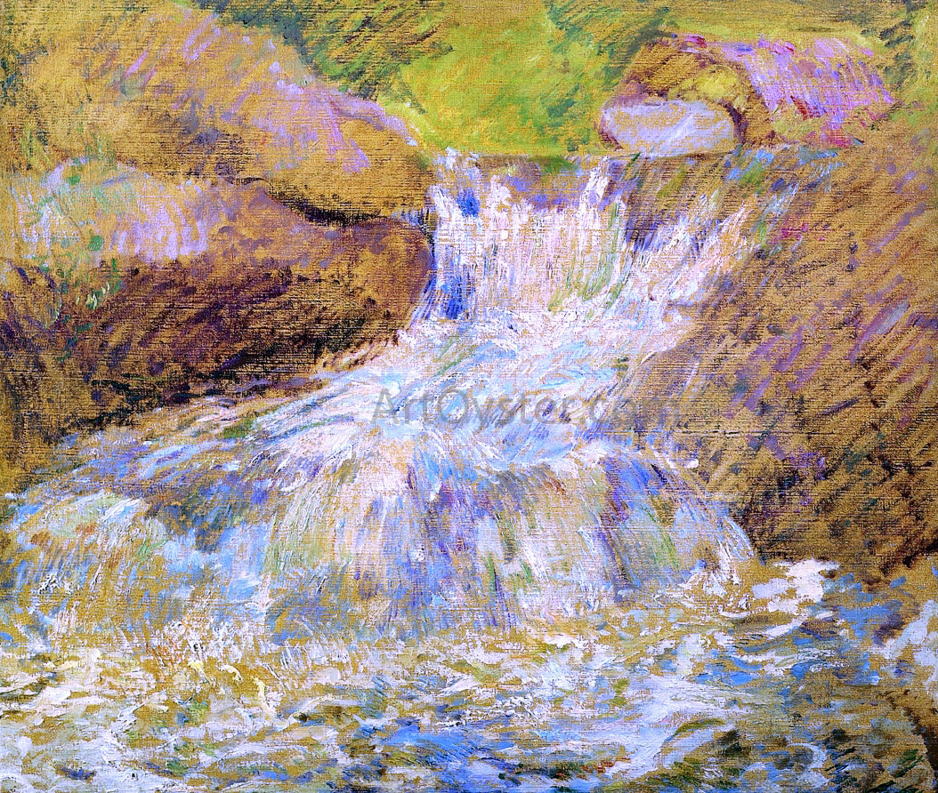 John Twachtman Waterfall, Greenwich - Canvas Print