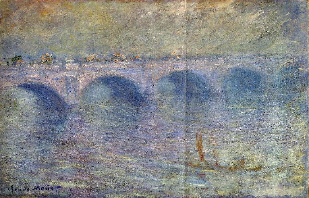 Claude Oscar Monet Waterloo Bridge in the Fog - Canvas Print