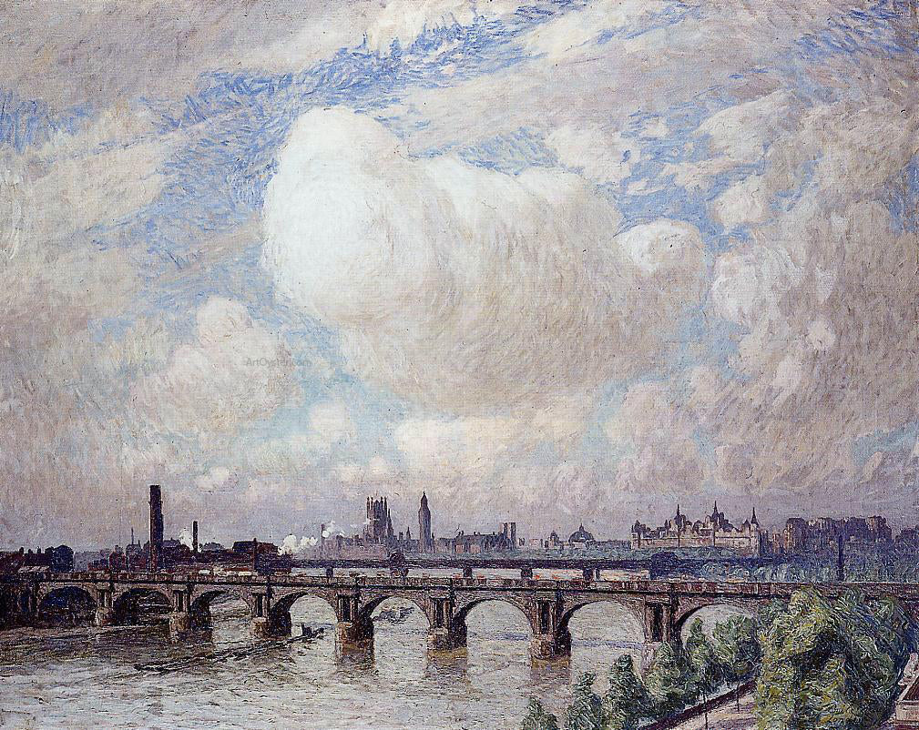 Emile Claus Waterloo Bridge in the Sun - Canvas Print