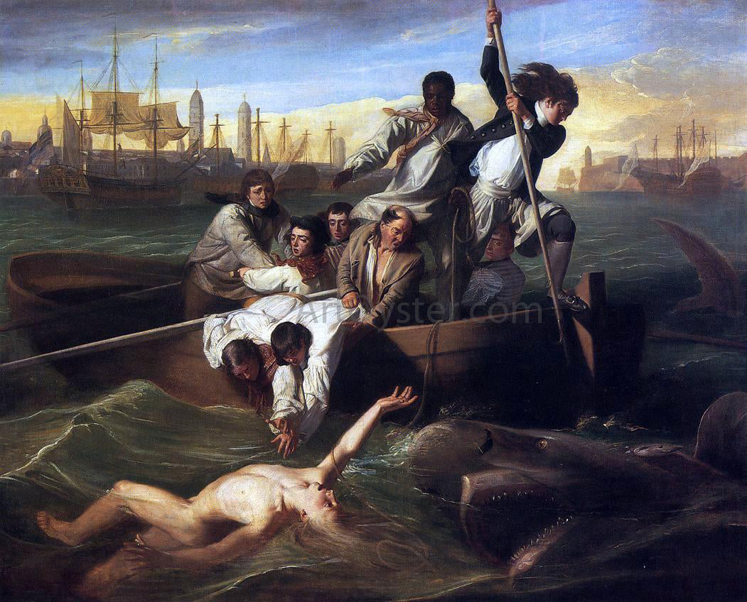 John Singleton Copley Watson and the Shark - Canvas Print