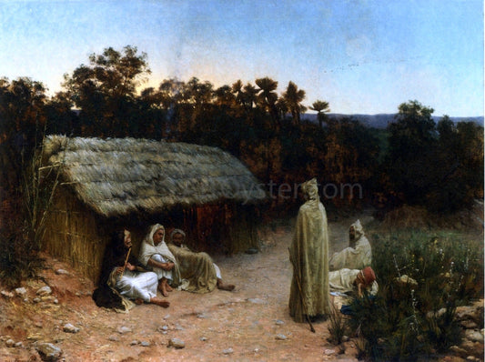 Paul Baptiste Lazerges Weary Travelers - Canvas Print