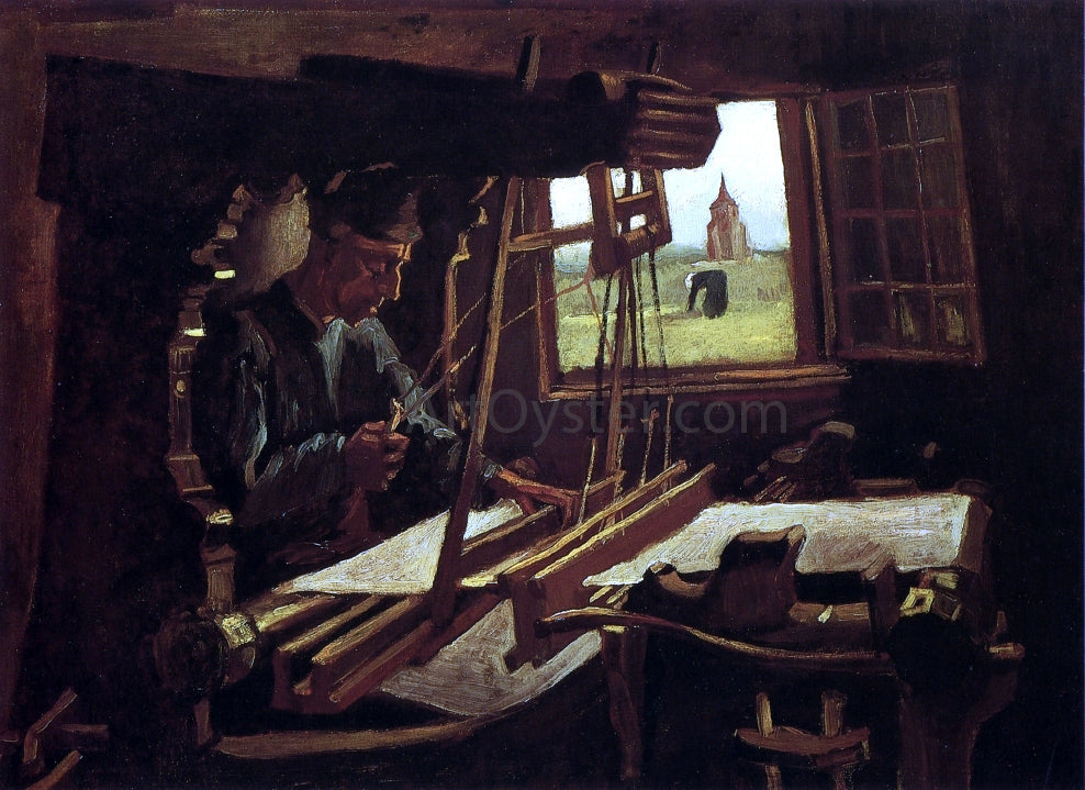 Vincent Van Gogh Weaver near an Open Window - Canvas Print