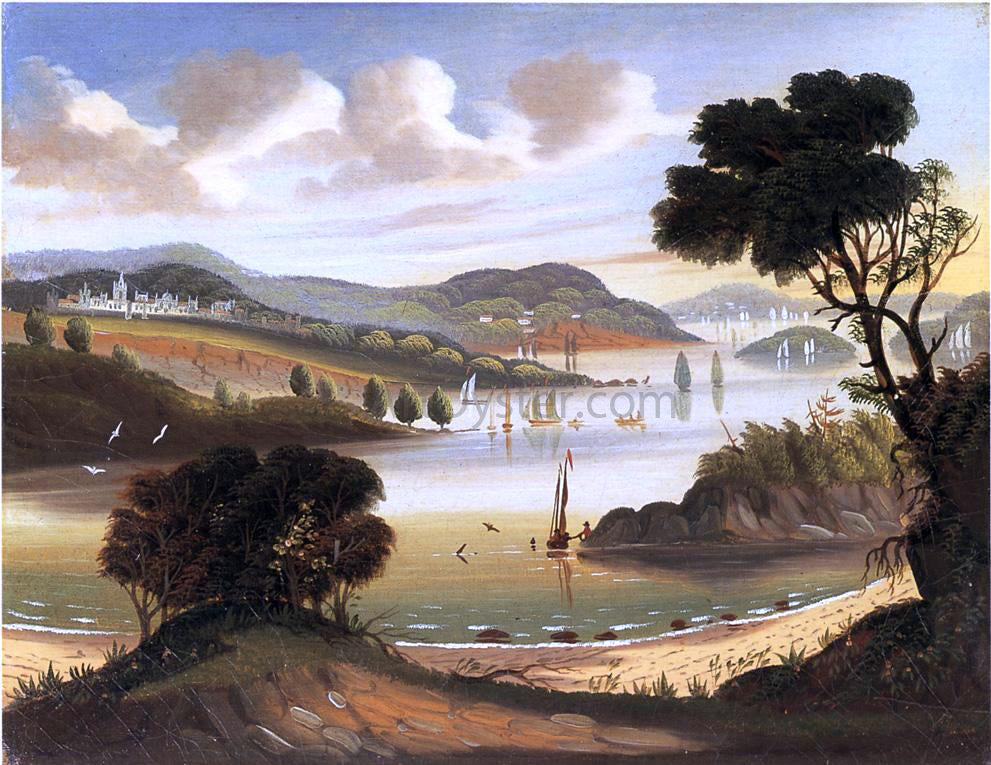 Thomas Chambers West Point on the Hudson River - Canvas Print