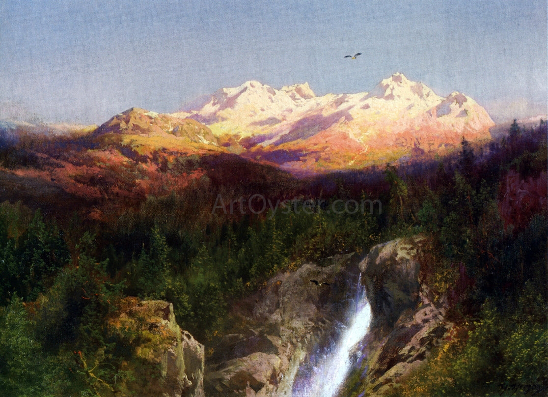 Herman Herzog Western Landscape - Canvas Print