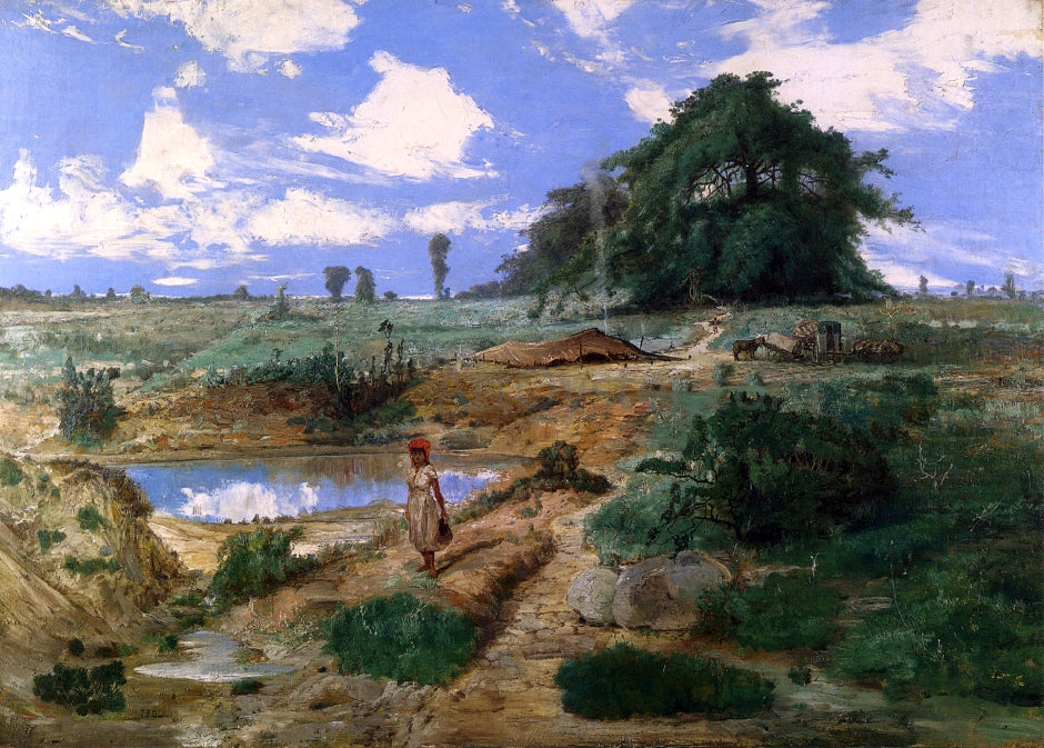 James Farrington Gookins Western Landscape - Canvas Print
