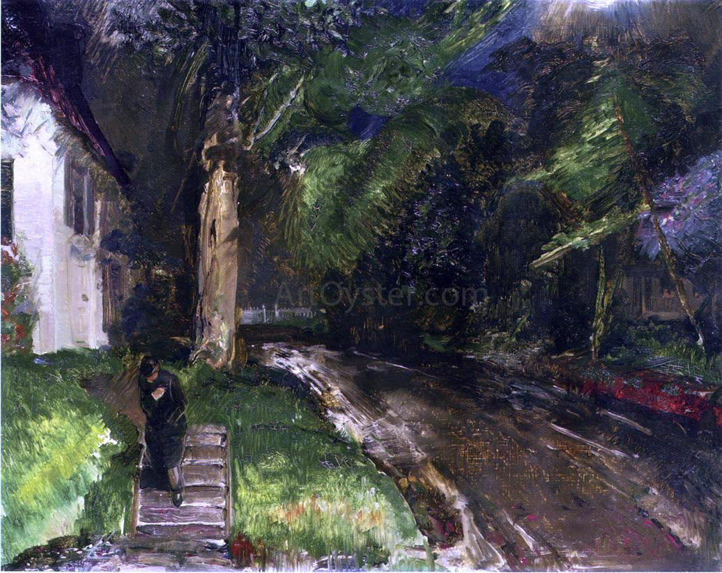 George Wesley Bellows Wet Night - Canvas Print