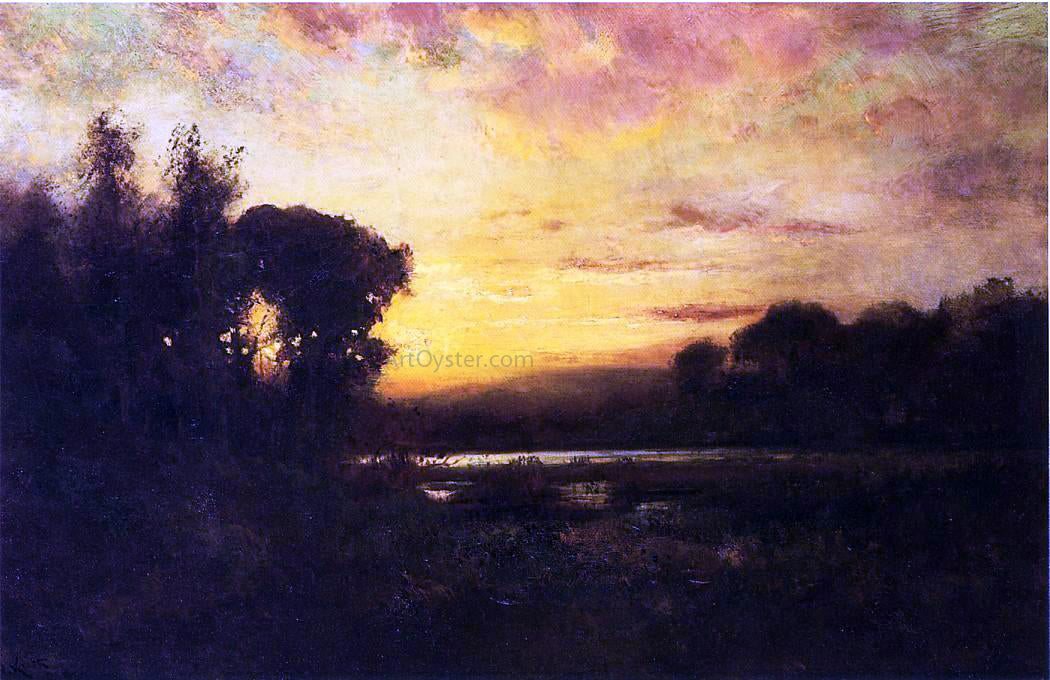 William Keith Wetlands at Sunset - Canvas Print
