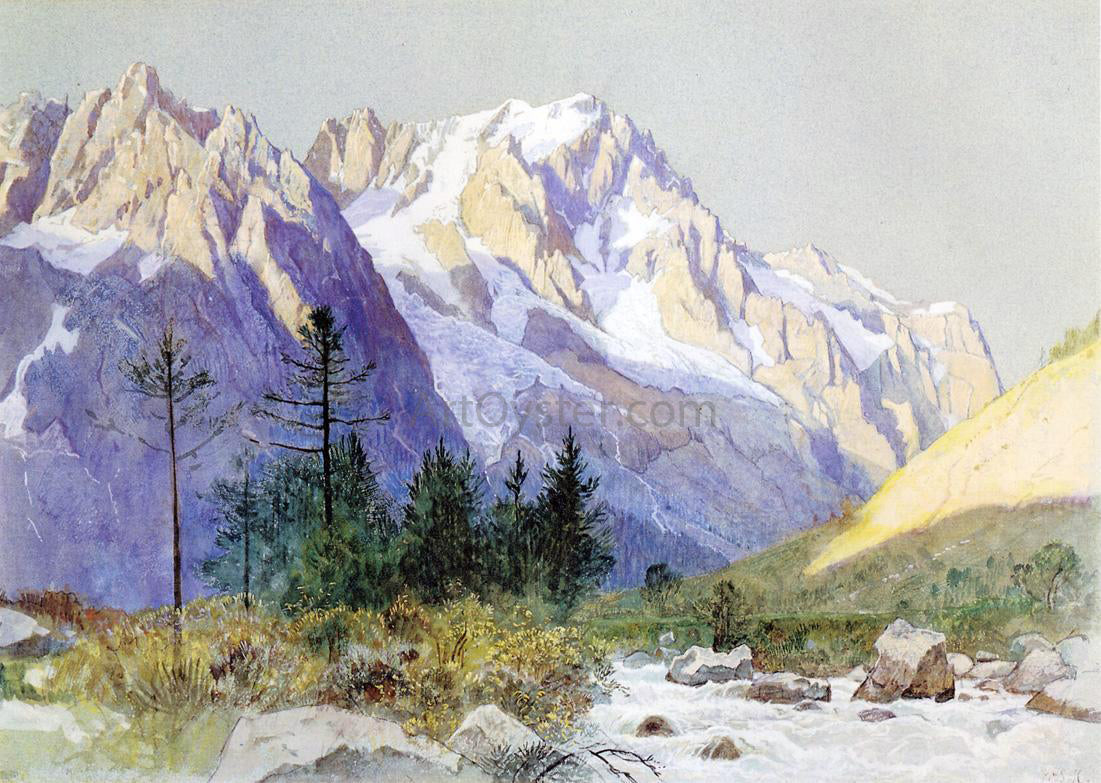 William Stanley Haseltine Wetterhorn from Grindelwald, Switzerland - Canvas Print