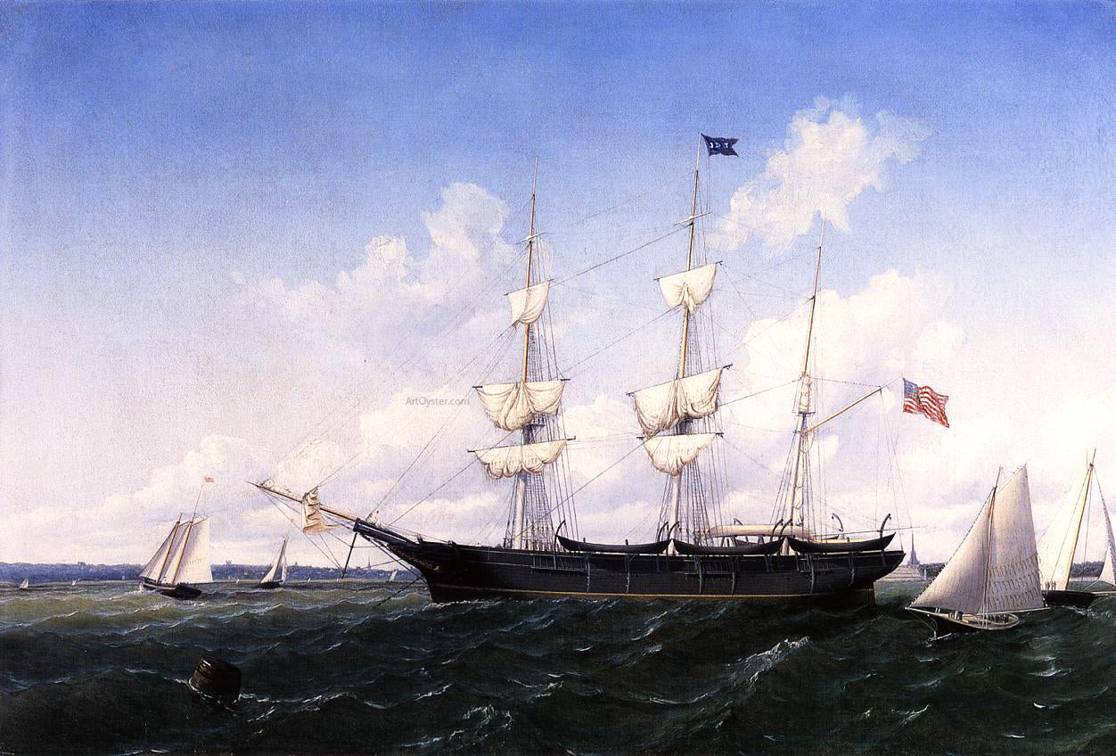 William Bradford Whaling Bark 'J. D. Thompson' of New Bedford - Canvas Print