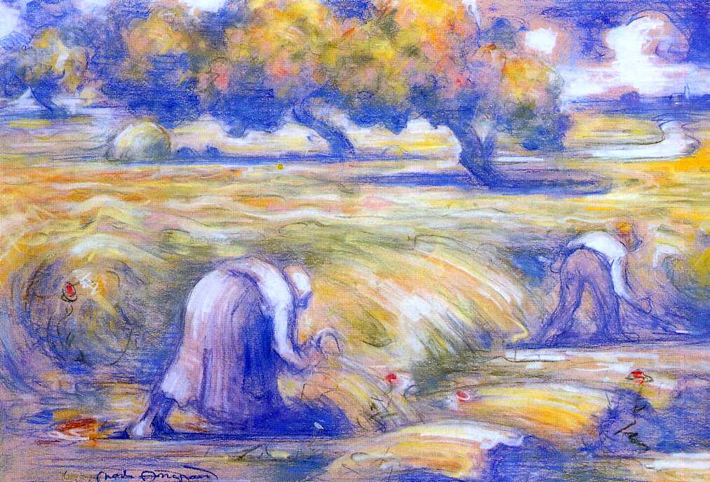 Charles Angrand Wheat - Canvas Print
