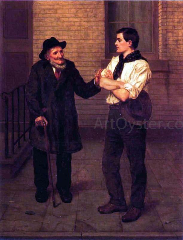 John George Brown When I Was Young - Canvas Print