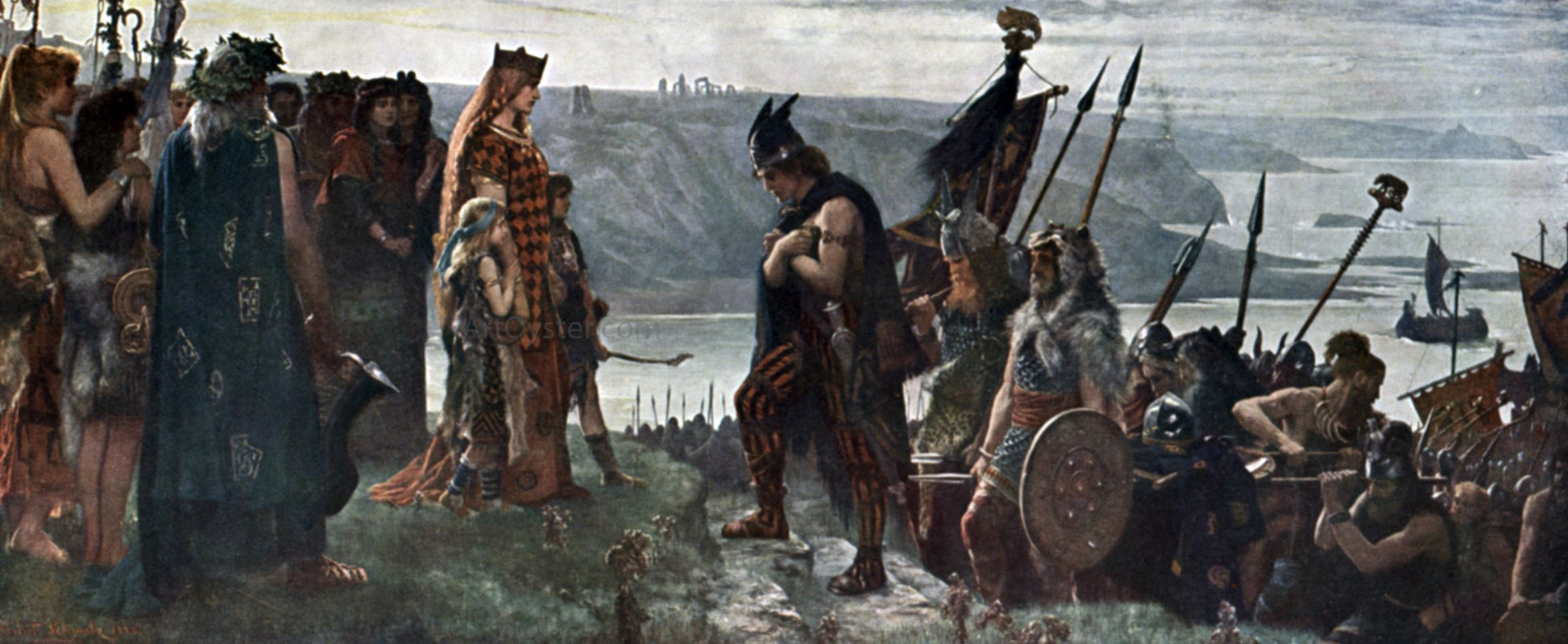 Herbert Gustave Schmalz Where is My Lord the King - Canvas Print