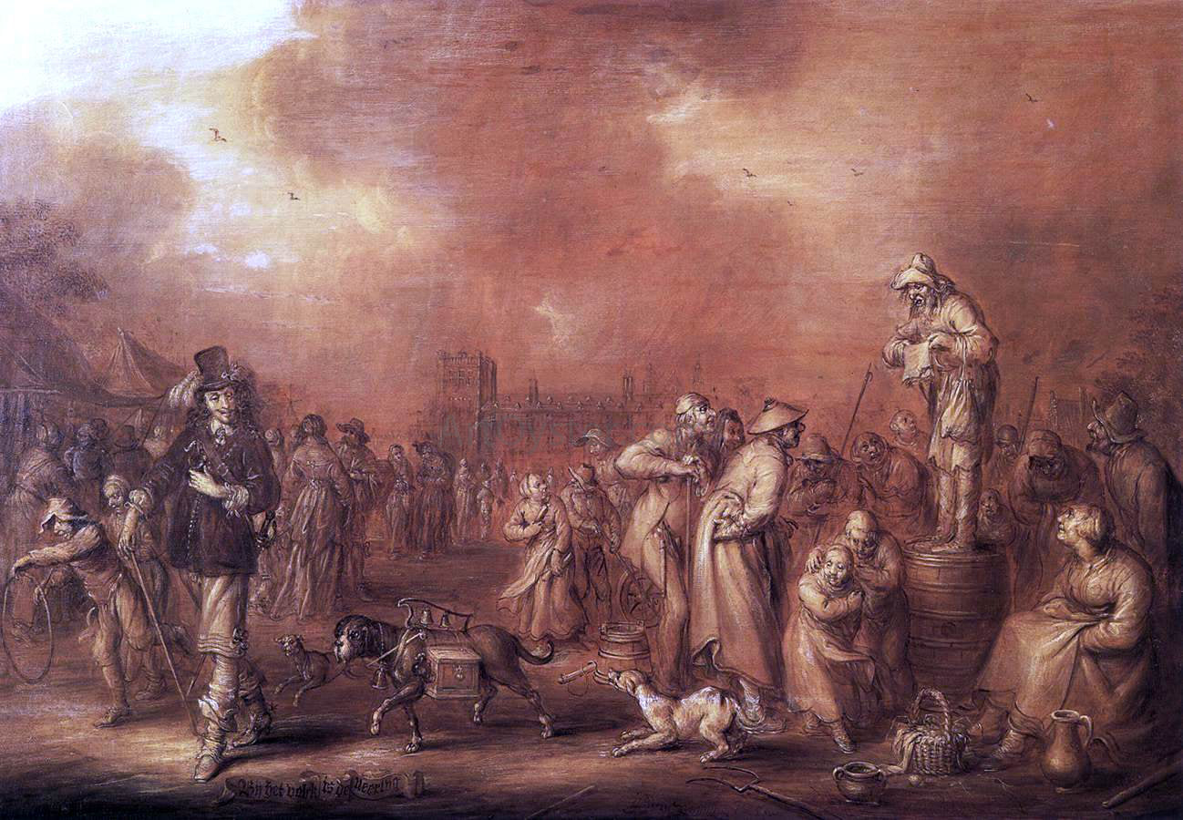 Adriaen Pietersz Van de Venne Where There Are People Money May Be Made - Canvas Print